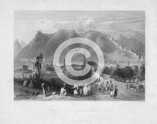 'Antioch, on the approach from Suadeah', 1836. Artist: J Redaway
