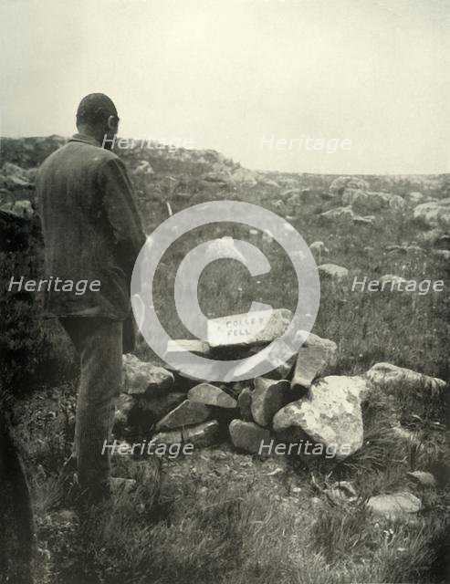 'Where Colley Fell. Rough Cairn of Stones on Majuba Hill', 1900. Creator: George Washington Wilson.