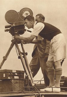 'Film-maker - Making a cinema record at one of his annual camps for boys', 1927 (1937). Artist: Unknown.