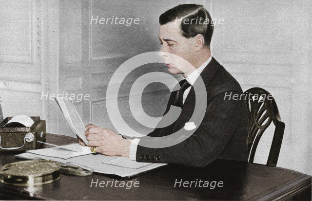 'Edward VIII working in his office at St. James's Palace, London', 1936. Artist: Unknown.