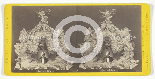 Henry Wilson, 1875. Creator: John P. Soule.