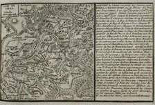 Seven Years War (1756-1763): Map of the encampment at Pirna, 1756, Siege of Pirna ..., 1765. Creator: Jean de Beaurain.