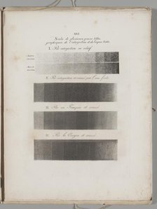Art of the Lithograph: Toning Samples, Plate XVI , 1819. Creator: Alois Senefelder (German, 1771-1834).