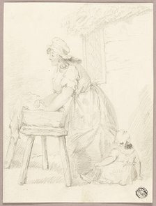 Woman Washing Clothes, n.d. Creator: George Morland.