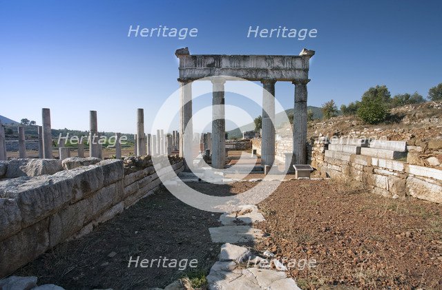 The Propylon of the gymnasium at Messene, Greece. Artist: Samuel Magal