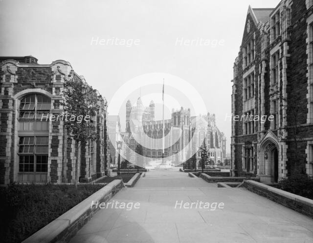 College of the City of New York, west entrance, c.between 1910 and 1920. Creator: Unknown.