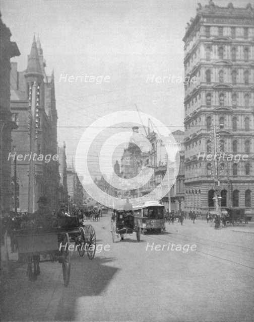 'Collins Street, Melbourne', 19th century. Artist: Unknown.