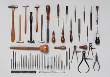 Set of Sixty-Two Engraving Tools of Louis D. Nimschke, American and European, 19th century. Creator: Unknown.