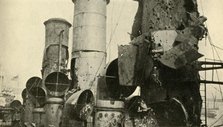 Damage to HMS 'Vindictive', First World War, 1918, (c1920). Creator: Unknown.