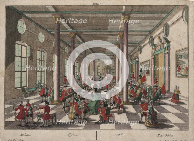 The Allegory of Hearing. Artist: Probst, Georg Balthasar (1732-1801)