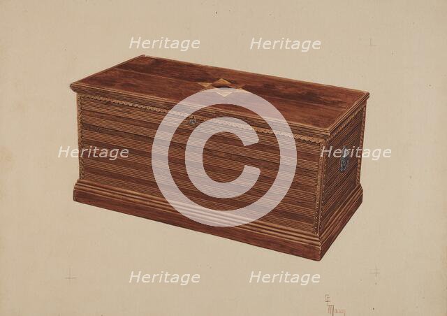 Chest, c. 1938. Creator: Georgine E. Mason.