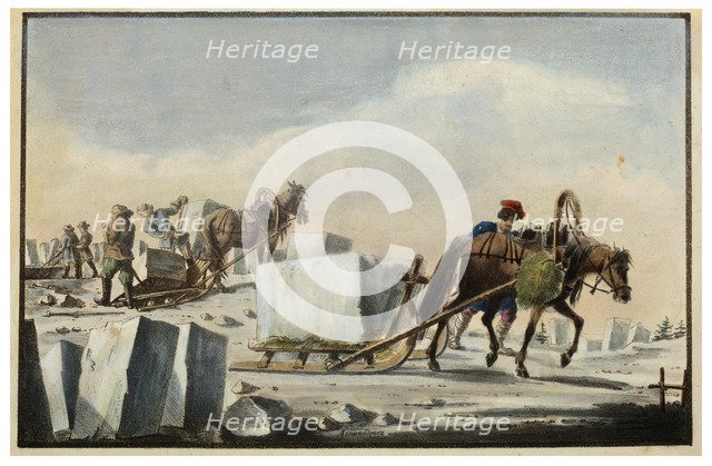 'Ice Splitting', 1825. Artist: Pyotr Alexandrov