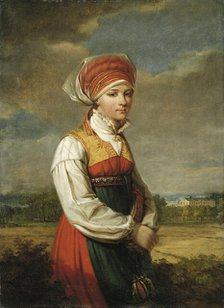 Girl from Vingåker, 1822. Creator: Johan Gustaf Sandberg.