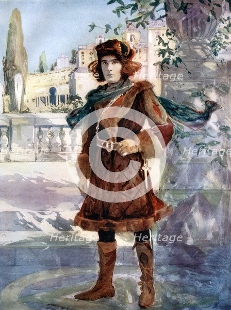 Henry Brodribb Irving in As You Like It, c1902.Artist: Ellis & Walery