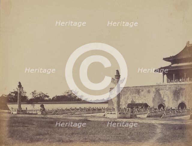 Entrance to the Winter Palace, Pekin, October 29, 1860, 1860. Creator: Felice Beato.