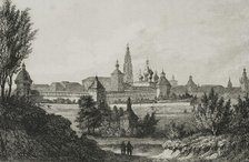 Trinity Lavra of St. Sergius, Sergiyev Posad (ancient Zagorsk), Russia, 1839. Creator: Auguste Cadolle.