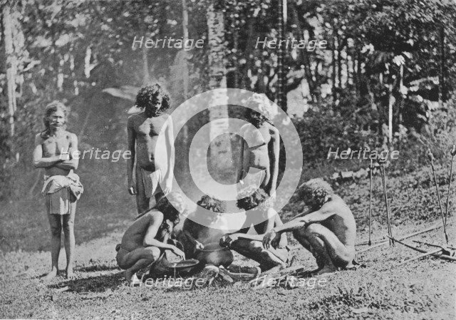 'Veddahs or Wild Men', c1890, (1910). Artist: Alfred William Amandus Plate.