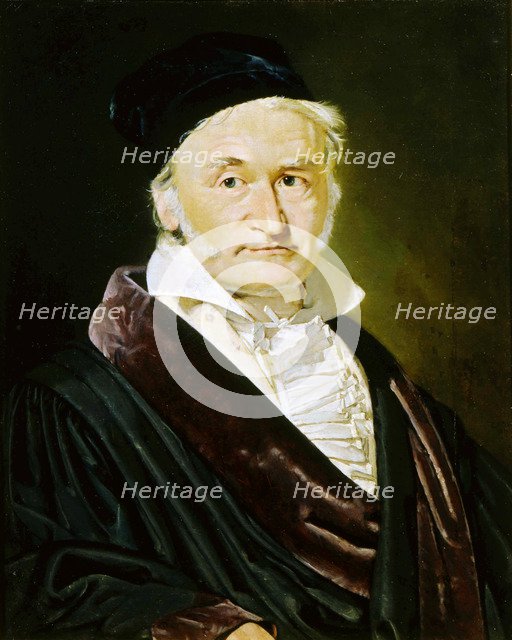 Karl Friedrich Gauss, German mathematician, astronomer and physicist, 1840. Artist: Christian Albrecht Jensen