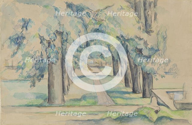 Avenue of Chestnut Trees at the Jas de Bouffan, c1878-1890. Creator: Paul Cezanne.