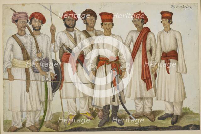 Mewatties, 1820-1830.  Creator: Unknown.