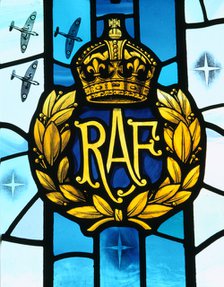 RAF insignia, St George's Chapel of Remembrance, RAF Biggin Hill, Kent, 1980. Artist: Bill Forbes