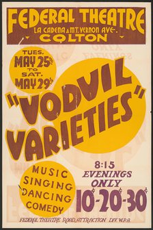 Vodvil Varieties, [193-]. Creator: Unknown.