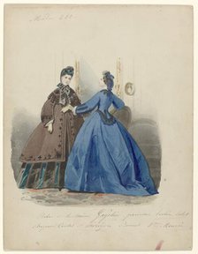 Modes 280: dresses by Maison Gagelin..., c.1860.  Creator: Anon.