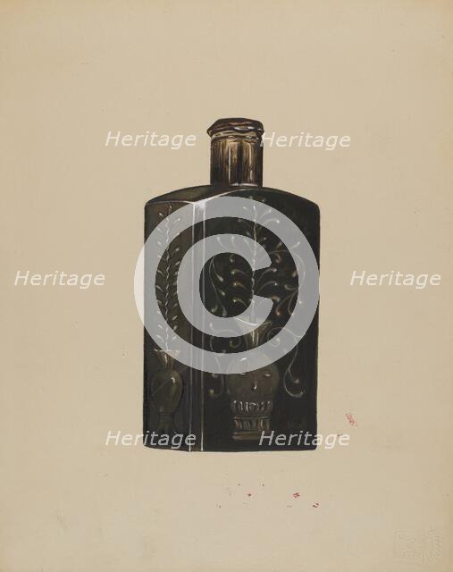 Bottle, c. 1936. Creator: Anna Aloisi.