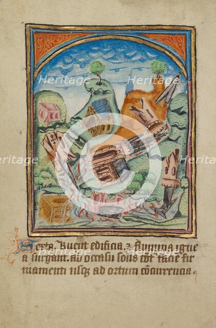 The Sixth Sign before the Day of Judgment; Illustrated Vita Christi..., about 1480-1490. Creator: Unknown.