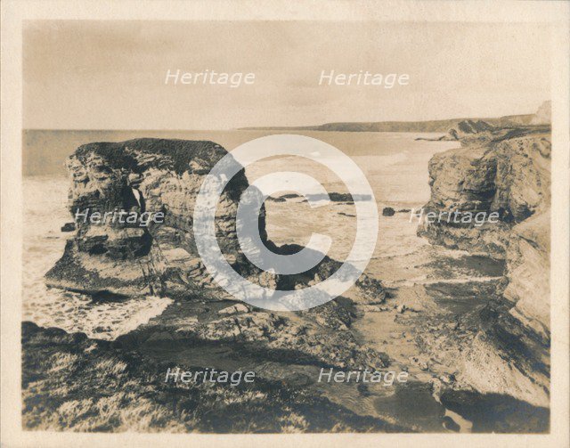 'Rocks at Porth - Newquay', 1927. Artist: Unknown.
