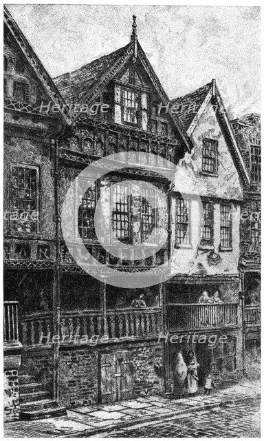 Bishop Lloyd's Palace, Chester, 1908-1909. Artist: Unknown