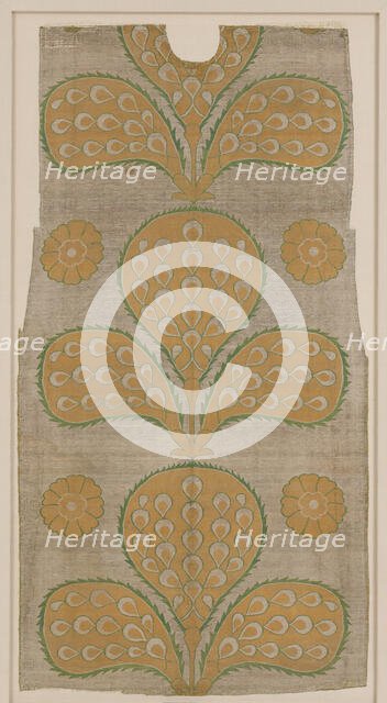 Fragment of a Kaftan Back, Turkey, mid-16th century. Creator: Unknown.