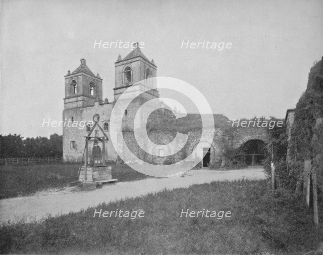 'The Old Mission in San Antonio', 19th century. Artist: Unknown.