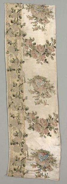 Length of Brocaded Satin, c. 1780. Creator: Philippe de Lasalle (French, 1723-1805).