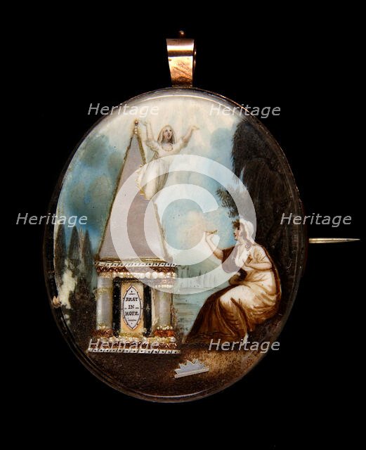 Mourning Pin, 1790s. Creator: Unknown.