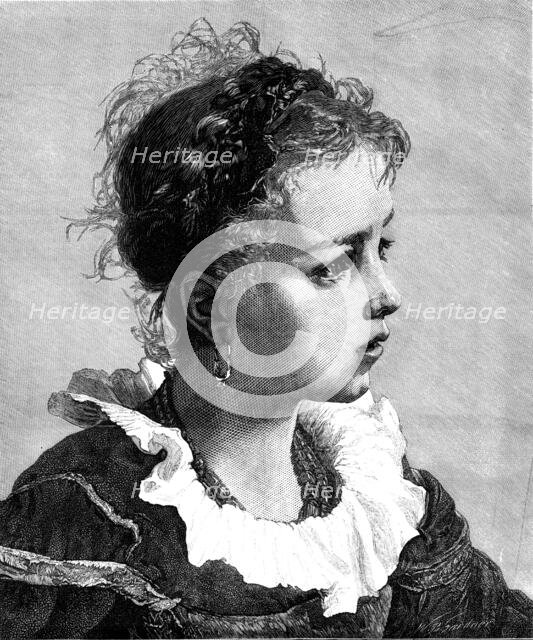 "Nina" - from a picture by A. Bonifazi, 1874. Creator: William Biscombe Gardner.