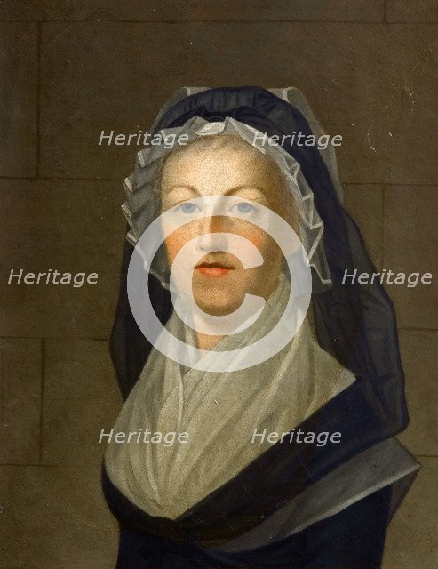 Marie Antoinette at the Temple Prison. Artist: Kucharski, Alexandre (1741-1819)