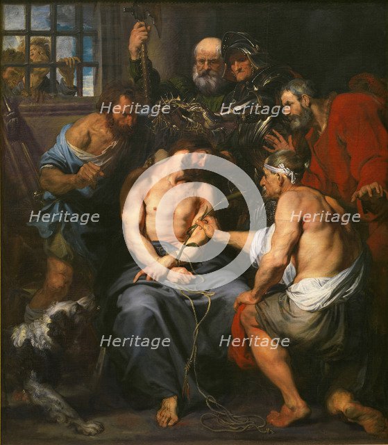 Christ Crowned with Thorns. Artist: Dyck, Sir Anthony van (1599-1641)