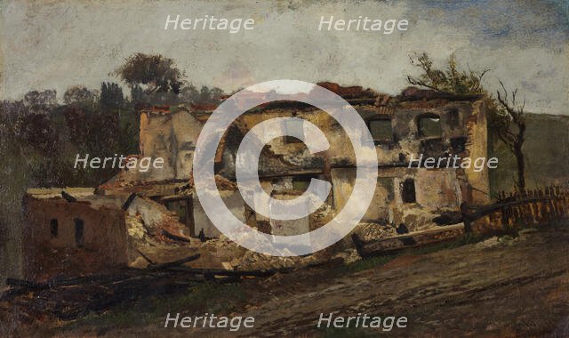 Destroyed House, c1851-1857. Creator: Karl Peter Burnitz.