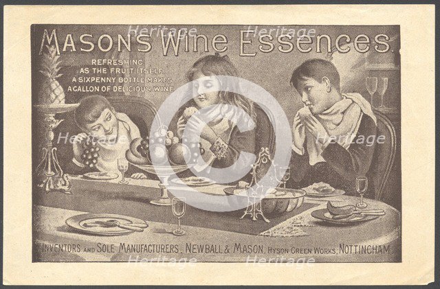 Newball & Mason Wine Essences, 1890s. Artist: Unknown
