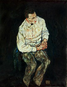 Portrait of Karl Grünwald , 1917. Creator: Schiele, Egon (1890-1918).