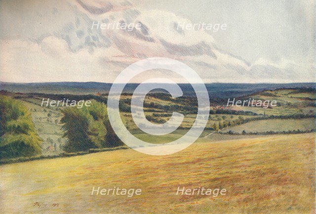 'View from the Churchyard, Tatsfield', 1912, (1914). Artist: James S Ogilvy.