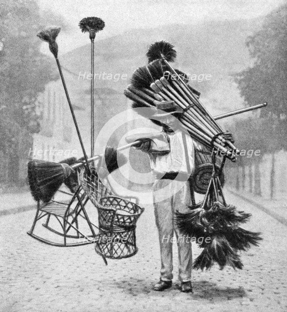 Broom vendor, Rio de Janeiro, Brazil, 1922. Artist: Unknown