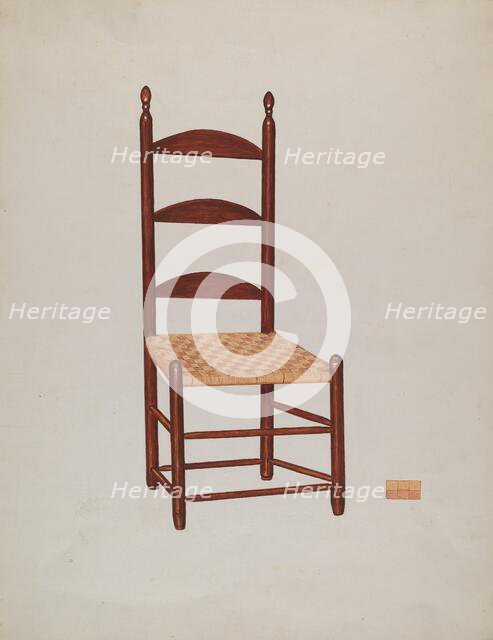 Chair, 1935/1942. Creator: Unknown.