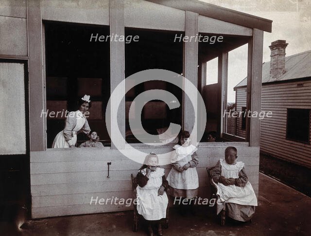 Metropolitan Lunatic Asylum, Kew, Victoria (Australia): children..., c1890s. Creator: Unknown.