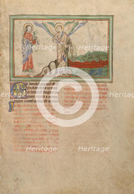 The Second Vessel: Death in the Sea; Dyson Perrins Apocalypse, about 1255-1260. Creator: Unknown.