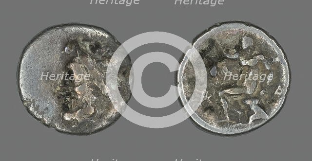 Hemidrachm (Coin) Depicting the God Zeus, after 371 BCE. Creator: Unknown.