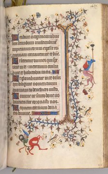 Hours of Charles the Noble, King of Navarre (1361-1425): fol. 212r, Text, c. 1405. Creator: Master of the Brussels Initials and Associates (French).