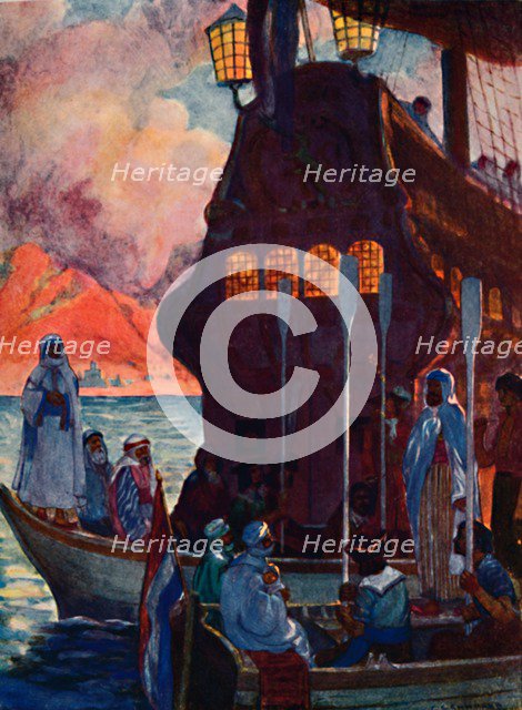 'The Coming of Sheik Joseph', 1909. Artist: GS Smithard.