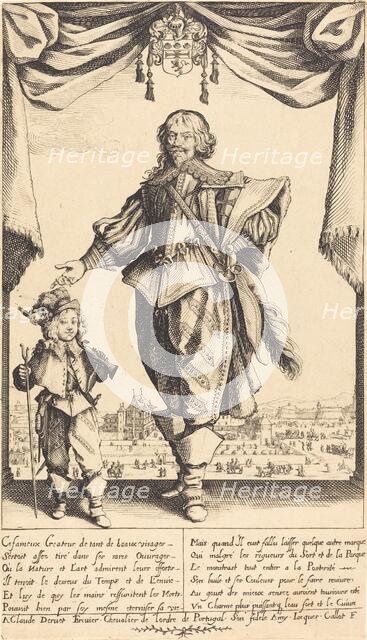 Claude Deruet and his Son, Jean, 1632. Creator: Jacques Callot.